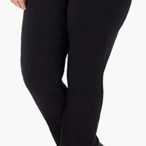 Rekucci Curvy Woman Plus Size Straight Leg Pant with Stretch Waist